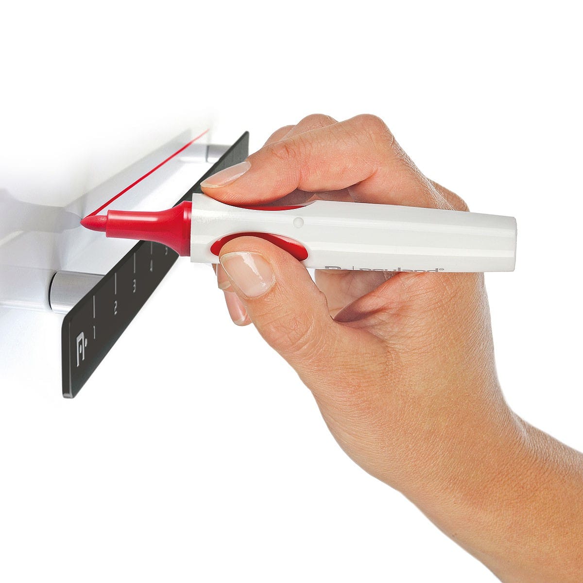 Magnetisches Lineal, 52,5 cm, schwarz