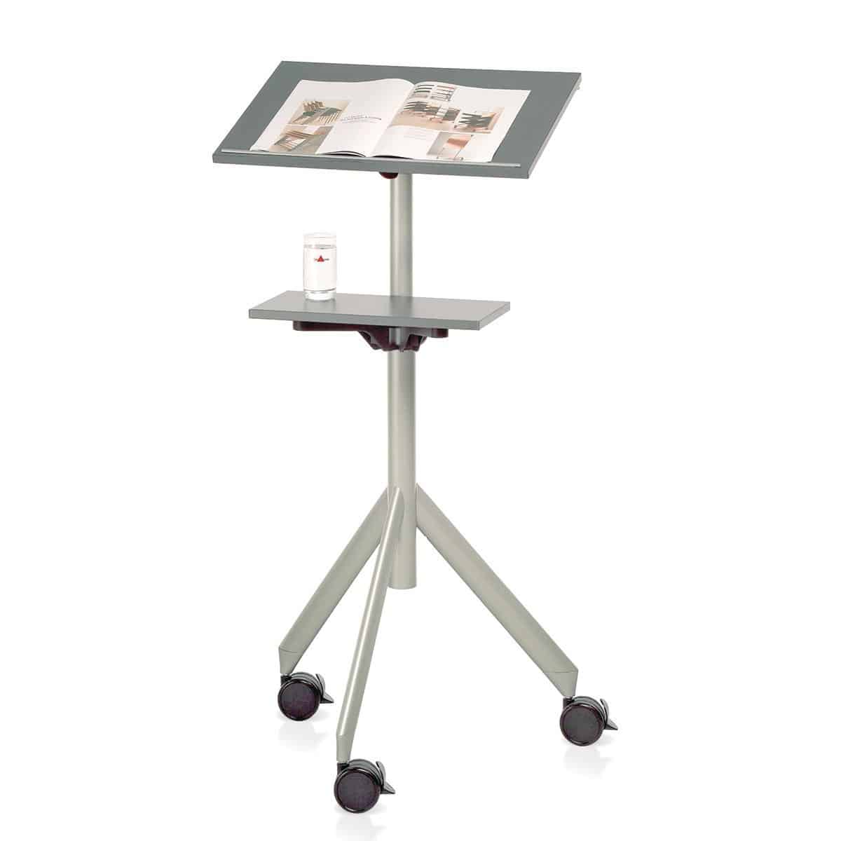 ToMove 2 lectern with shelf: gray
