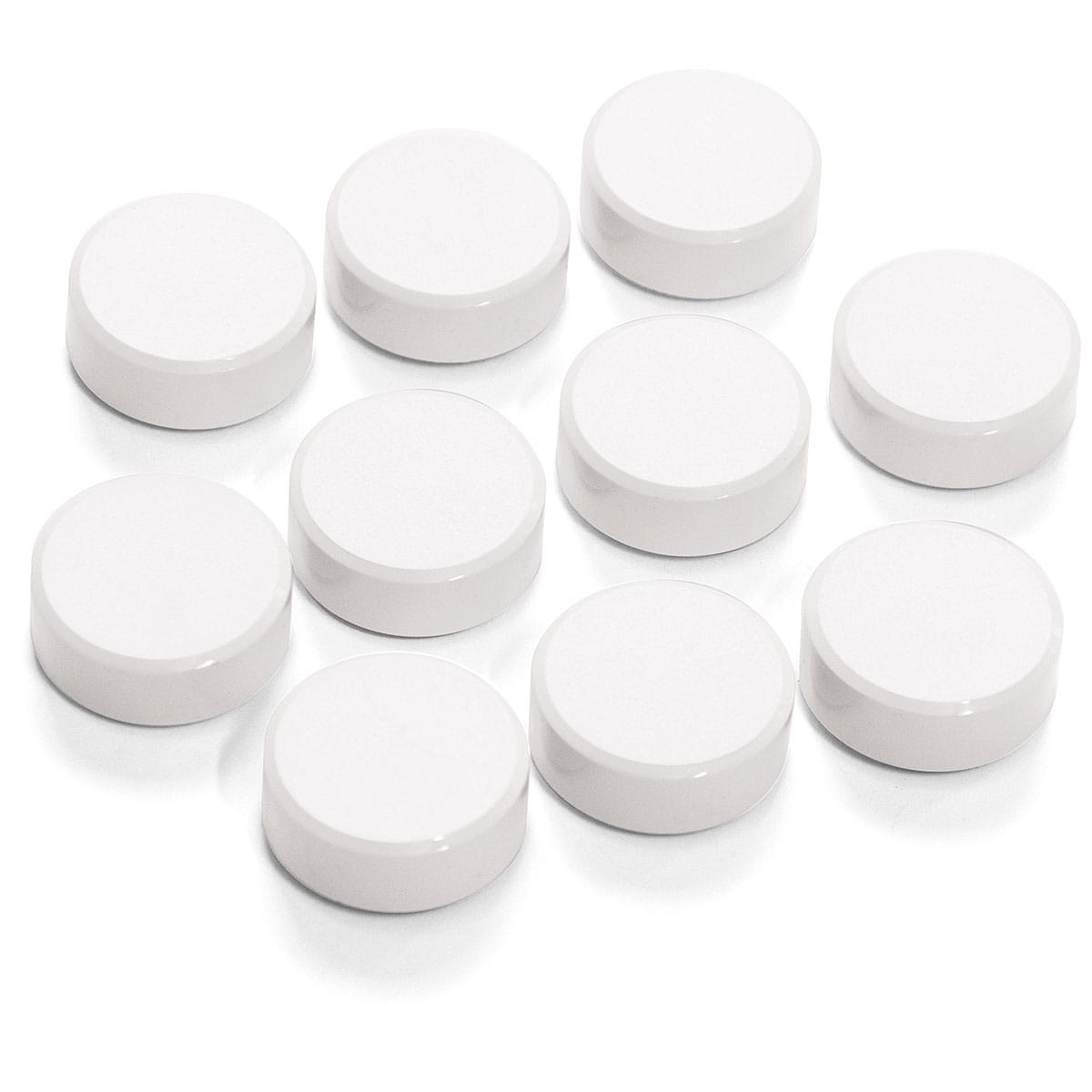 Supermagnet ? 34 mm, weiß, 10er Set