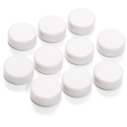 Super magnet Ø 34 mm, white, set of 10