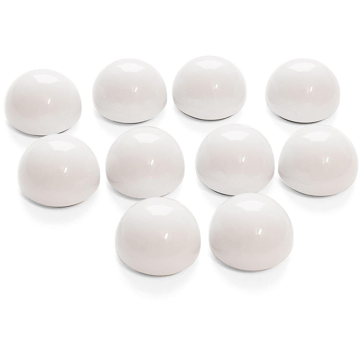 KugelMagnet ? 30 mm - weiß, 10er Set